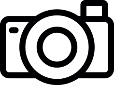 Old Photo Camera Line Art Svg Vector, Free Vectors File